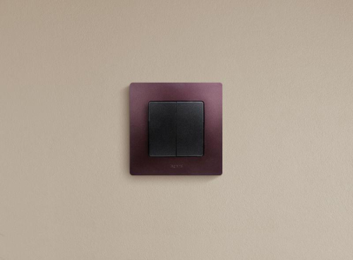 Выключатель 2-кл. СП Etika 10А IP20 250В 10AX авт. зажимы механизм антрацит IEK 672602 фото 3