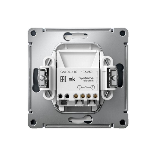 Выключатель 1-кл. ArtGallery 10AX быстрозажим. клем. механизм грифель SE GAL000711S фото 3