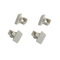 Набор заглушек 1209-3 для профиля 1209 2шт глухие 2шт с отверстием Эра Б0062796