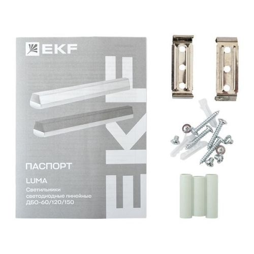 Светильник светодиодный ДБО-60 24Вт 6500К IP20 590х65х70 линейный бел. LUMA EKF LBL-60-24-W-6500 фото 11