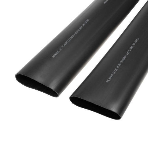 Трубка термоусадочная среднестен. клеевая 75/22 (3-4:1) черн. 1м Rexant 26-0075 фото 4