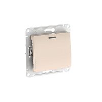 Переключатель 1-кл. Glossa (сх. 6а) 10AX с подсветкой быстрозажим. клем. механизм беж. SE GSL000263S