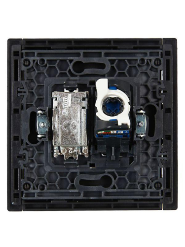 Розетка 2-м TV+RJ45 кат.6 FORTE&PIANO FP137 черн. IEK FP-AK20-2-K02 фото 5