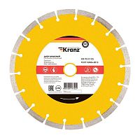 Диск алмазный отрезной сегментный 230х22.2х2.4х10мм Kranz KR-90-0105