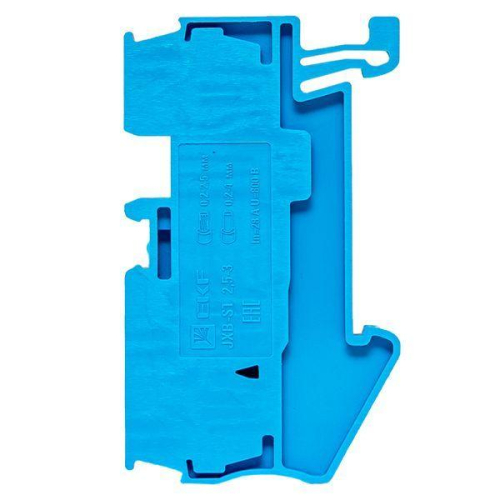 Колодка клеммная ST-2.5 28А 3 вывода пружинная син. EKF plc-jxb-st-2.5-3-blue фото 7