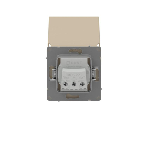 Розетка силовая KANT IP44 2P+E защ. шторки с крышкой ванильн. марципан DKC 7015013 фото 3 Розетка силовая KANT IP44 2P+E защ. шторки с крышкой ванильн. марципан DKC 7015013 фото 3