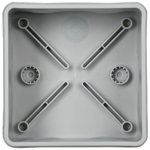 Коробка распаячная ОП КМ42455 100х100х50мм IP67 8 вводов сер. IEK UKO21-100-100-050-K41-66 фото 4