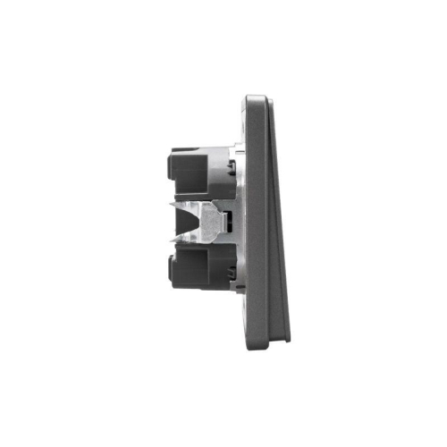 Выключатель 2-кл. СП ROUND MIELE 10А с подсветкой титан Kranz KR-78-0714-2 фото 4