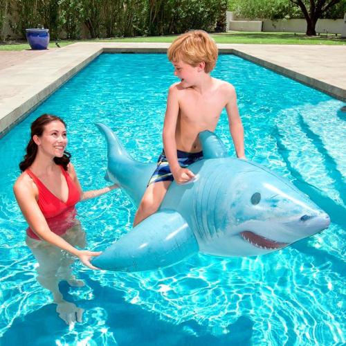Игрушка для катания верхом "Акула" 183х102см (41405) Bestway 6942138966893 фото 4 Игрушка для катания верхом "Акула" 183х102см (41405) Bestway 6942138966893 фото 4
