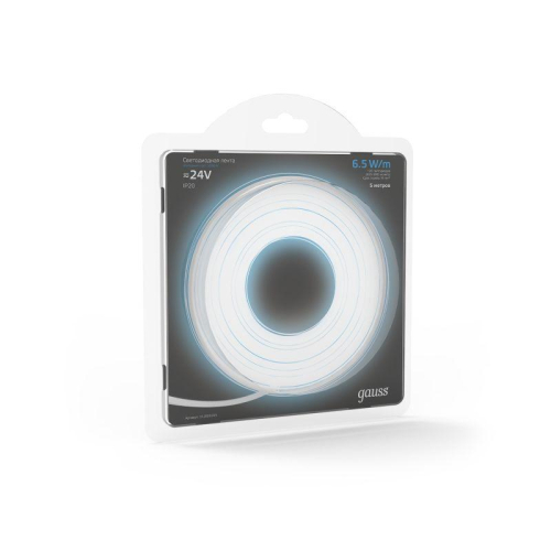 Лента светодиодная Black 2835/120-SMD 6.5Вт/м 5000К холод. бел. IP20 600лм/м 24В (блист.5м) GAUSS 312000265 фото 5 Лента светодиодная Black 2835/120-SMD 6.5Вт/м 5000К холод. бел. IP20 600лм/м 24В (блист.5м) GAUSS 312000265 фото 5