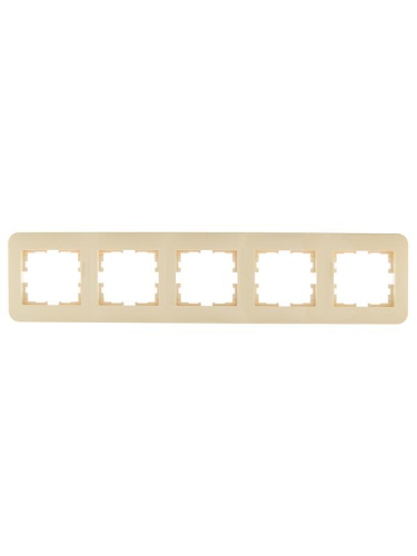 Рамка 5-м ASTI горизонт. крем. LEZARD 7081-0300-150