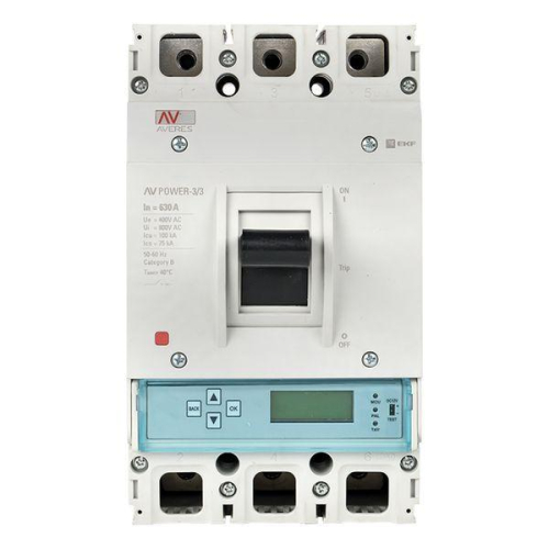 Выключатель автоматический 630А 100кА AV POWER-3/3 ETU6.0 AVERES EKF mccb-33-630H-6.0-av фото 4