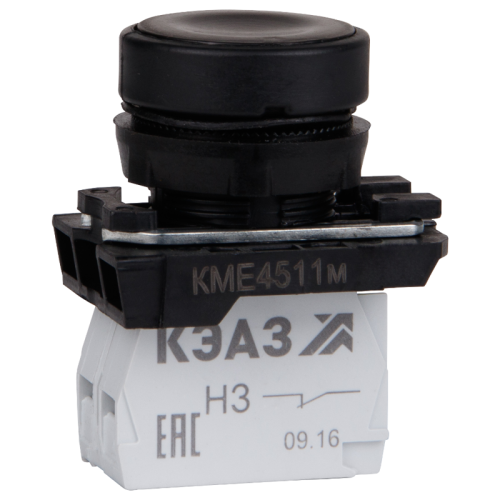 Кнопка КМЕ 4511м 1но+1нз цилиндр IP54 черн. КЭАЗ 248246 Кнопка КМЕ 4511м 1но+1нз цилиндр IP54 черн. КЭАЗ 248246