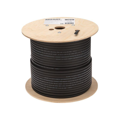 Кабель греющий (нагрев.) саморег. SRL16-2CR экранированный 16Вт/м 0.88кв.мм/105м 200м Rexant 51-0275 фото 2