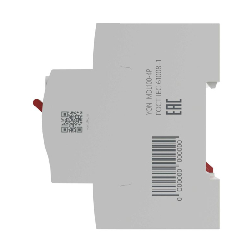 Выключатель дифференциального тока (УЗО) 4п (3P+N) 40А 300мА тип AC MDL100 YON MDL100-4P4-40-AC фото 5