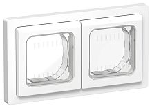 Рамка 2-м СП FLITE Рпро-2-55-ФлБ IP55 бел. IEK FI-M20-32-55-K01