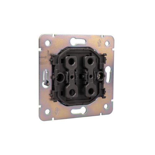 Выключатель для жалюзи 2-кл. СП STRONG MIELE 10А возвратный графит Kranz KR-78-0711-6 фото 6