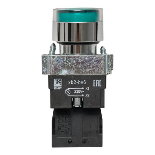 Кнопка BA31 с подсветкой 230В зел. NO PROxima EKF xb2-bw31-230 фото 4