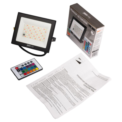 Прожектор светодиодный PFL RGB-RC 30Вт BL ДО/СДО IP65 (управление с пульта группой прожекторов R15м) JazzWay 5064188 фото 8