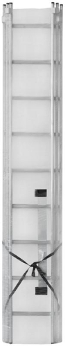 Лестница трехсекционная 3х9 H=257/426/591см 11.18кг алюм. FIT 65434 фото 2