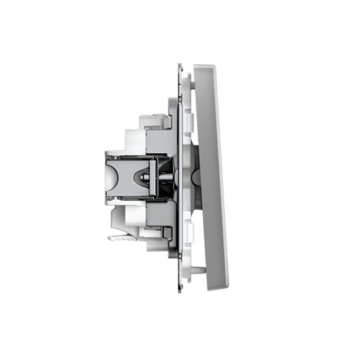 Выключатель 1-кл. ArtGallery 10AX быстрозажим. клем. механизм сталь SE GAL000911S фото 5