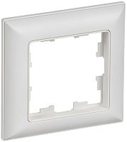 Рамка 1-м BRITE РУ-1-БрАБ арктич. бел./бел. IEK BR-M12-12-K91