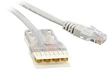 Патч-корд кат.5E 110-RJ45 4 пары PC-110-RJ45-4P-C5e-2M-LSZH-GY LSZH 2м сер. Hyperline 229904