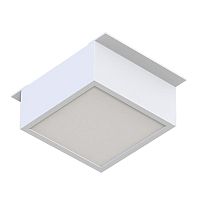 Светильник светодиодный DL-GRIGLIATO-S90x90-12W Warm3000 WH 90 deg 230) IP40 металл Arlight 038332