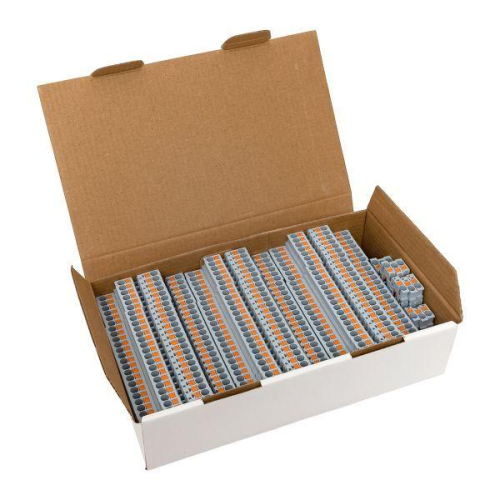 Колодка клеммная пружинная двухуровневая 2.5 Push-in сер. EKF PIT-2.5-double фото 2