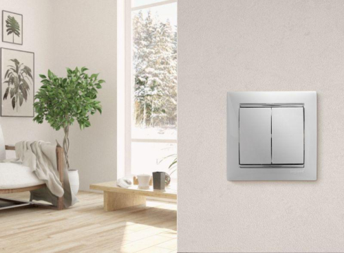 Выключатель 2-кл. СП Valena 10А IP31 250В механизм бел. IEK 774405 фото 2