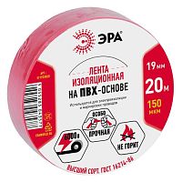 Изолента ПВХ 19ммх20м красн. ET1920RED Эра C0036541