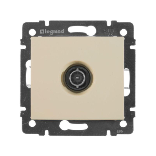 Розетка телевизионная проходная TV СП Valena 14дБ 2400МГц механизм сл. кость IEK 774331 фото 2