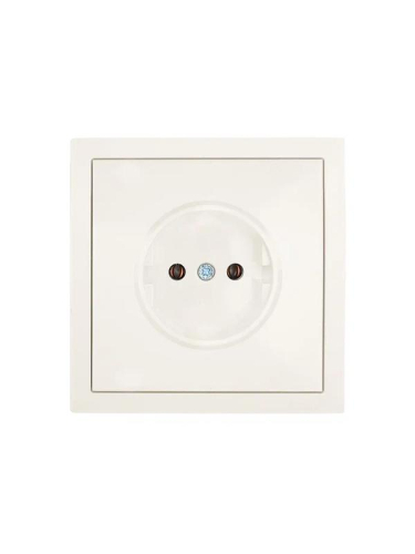 Розетка 1 мест. б/з ПБТ СП ZIMA IP20 16А безвинт. зажим слон. кость LEZARD 704-9088-121BQC фото 3