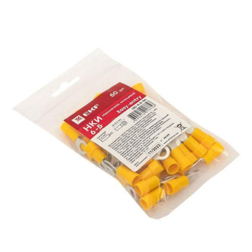 Наконечник кольцевой изол. НКИ 6.0-5 (уп.50шт) EKF nki-5.5-5n фото 8