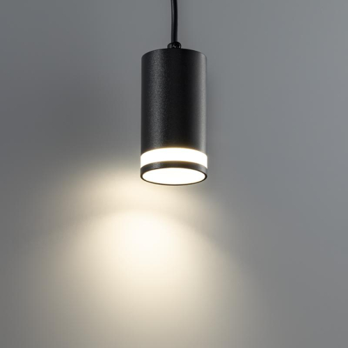 Светильник трековый подвес ARTLINE 55х55х100мм GU10 230В алюм./пластик. 2.6кв.м черн.н. Ritter 59930 6 фото 3