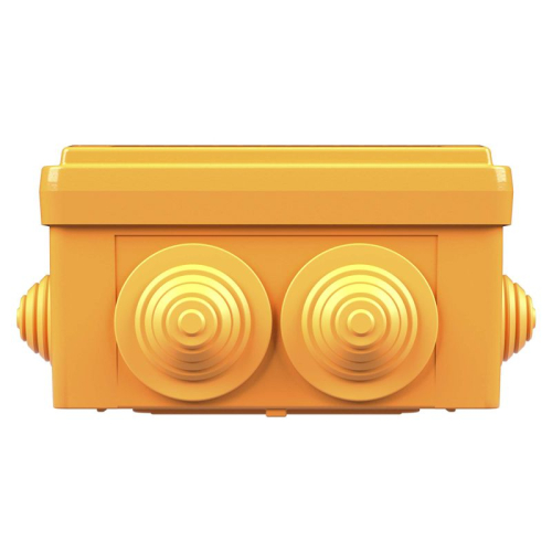 Коробка ответвительная FS 100х100х50мм IP55 4п 450В 6А 4кв.мм с кабельными вводами и клеммниками пластик. DKC FSB11404 фото 3