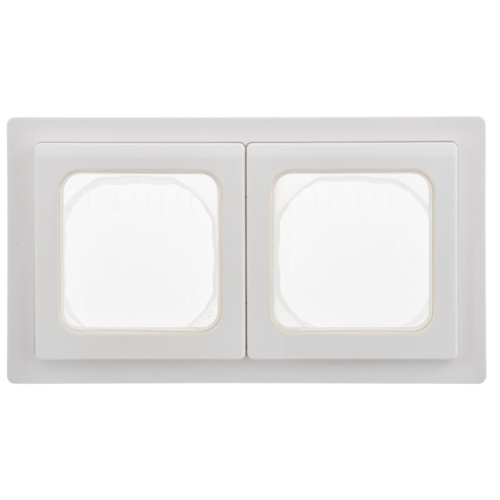 Рамка 2-м СП FLITE Рпро-2-55-ФлБ IP55 бел. IEK FI-M20-32-55-K01 фото 2