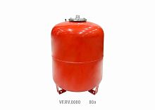 Бак расширительный вертикальный RV 80л (с мал. ножками) (8шт/пал) красн. VALFEX VF.RV.0080