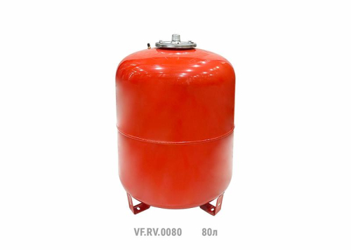 Бак расширительный вертикальный RV 80л (с мал. ножками) (8шт/пал) красн. VALFEX VF.RV.0080 Бак расширительный вертикальный RV 80л (с мал. ножками) (8шт/пал) красн. VALFEX VF.RV.0080