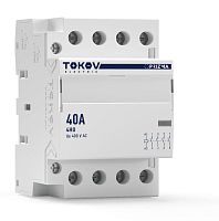 Контактор модульный 54мм 40А 230В АС 4НО PRIZMA TOKOV ELECTRIC TKE-PZ-MC-3-40-230-40