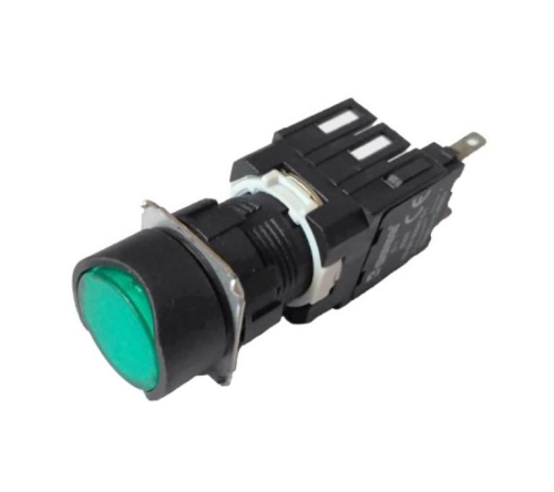 Кнопка нажимная возвратная круглая (1НО) зел. EMAS D100YDY Кнопка нажимная возвратная круглая (1НО) зел. EMAS D100YDY