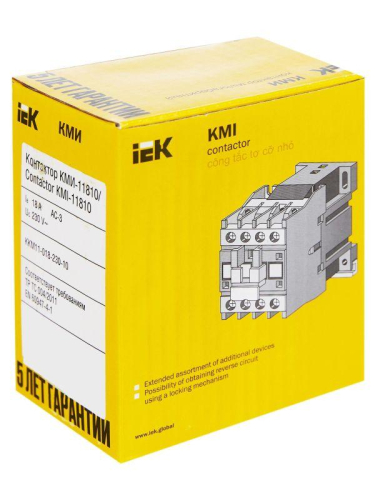 Контактор КМИ-11810 18А 230В/АС3 1НО KARAT IEK KKM11-018-230-10 фото 5