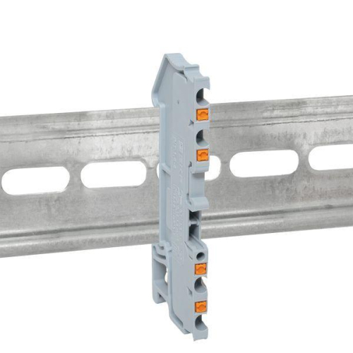 Колодка клеммная пружинная 1.5 Push-in 4 вывода сер. EKF PIT-1.5-4 фото 3