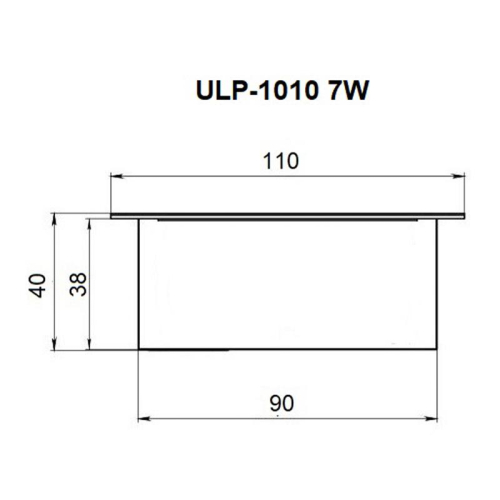 Светильник светодиодный ULP-1010 7W/4000K IP40 GRILYATO WHITE 7Вт 4000К IP40 630лм 100х100х37 потолочный встраив. грильято рассеив. призма с источником питания бел. Uniel UL-00007426 фото 7