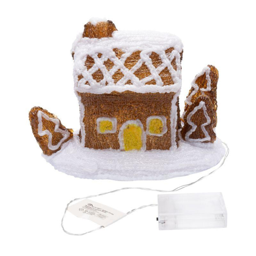 Фигура светодиодная акриловая "Пряничный домик" 26х15.5х20см 30LED 3хАА (не в комплекте) Neon-Night 513-324 фото 4 Фигура светодиодная акриловая "Пряничный домик" 26х15.5х20см 30LED 3хАА (не в комплекте) Neon-Night 513-324 фото 4