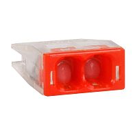 Клемма строительно-монтажная OptiKit СМК 2273-242 (с пастой) 2 отверстия 0.5-2.5кв.мм КЭАЗ 351060