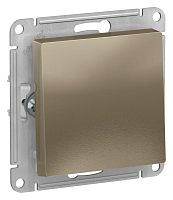 Выключатель 1-кл. AtlasDesign 2-п. 10А мех. шампань SE ATN000521