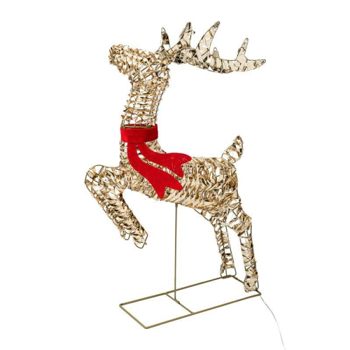 Фигура светодиодная "Бегущий олень" 88см тепл. бел. IP44 питание от трансформатора Neon-Night 501-375 фото 6