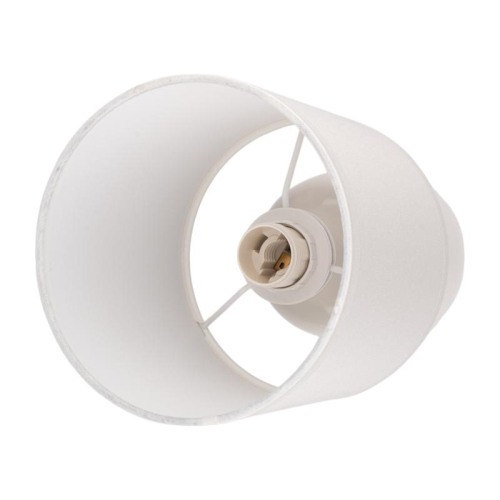 Светильник настольный JH2-02-wh E14 IP20 130х130х255мм керамика; ткань; PVC-пластик бел. JazzWay 5062313 фото 4
