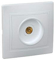 Розетка телевизионная TV 1-м СП Кварта РТВ10-КБ IP20 бел. GENERICA EAK10-K01-DM